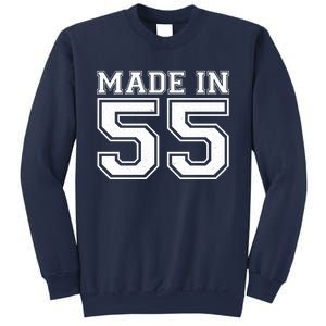 Sporty Jersey Style Made In 1955 70th Birthday Sweatshirt