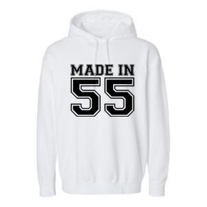 Sporty Jersey Style Made In 1955 70th Birthday Garment-Dyed Fleece Hoodie