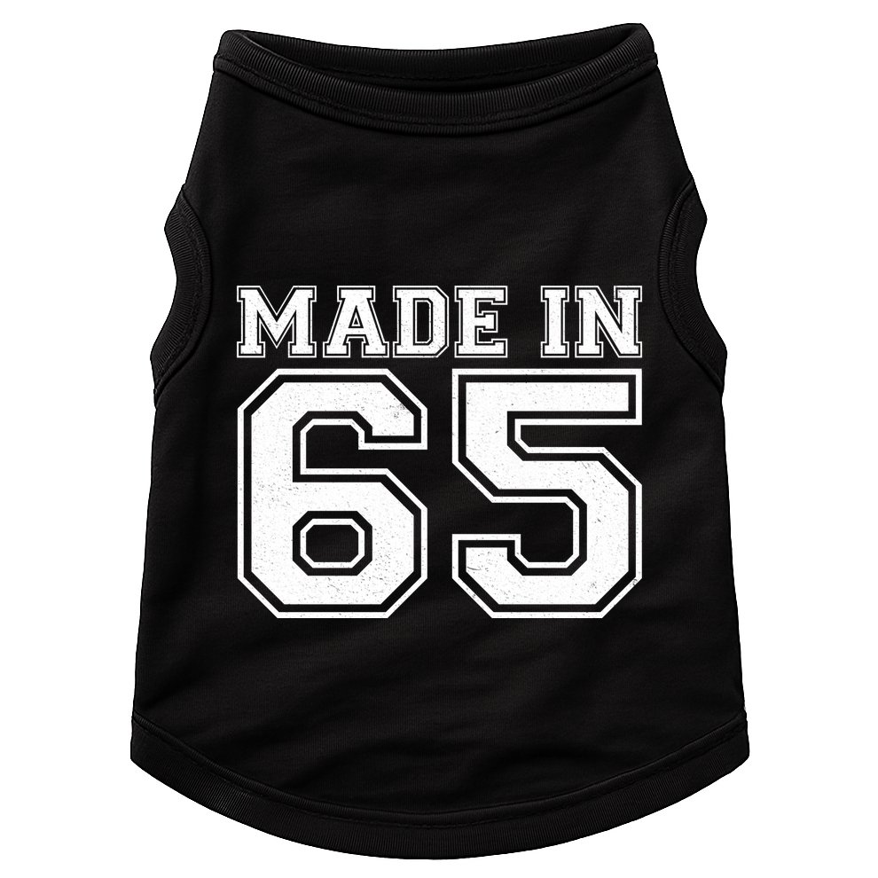 Sporty Jersey Style Made In 1965 60th Birthday Doggie Tank