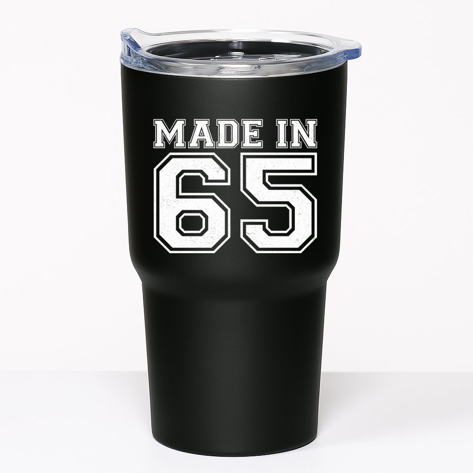 Sporty Jersey Style Made In 1965 60th Birthday Tumbler