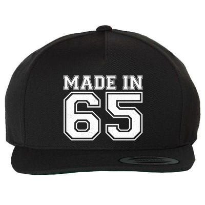 Sporty Jersey Style Made In 1965 60th Birthday Wool Snapback Cap