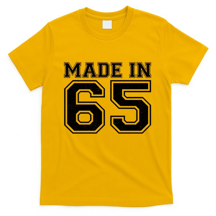 Sporty Jersey Style Made In 1965 60th Birthday T-Shirt