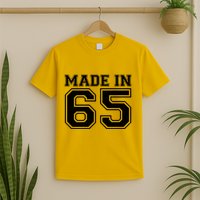 Sporty Jersey Style Made In 1965 60th Birthday T-Shirt
