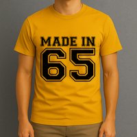 Sporty Jersey Style Made In 1965 60th Birthday T-Shirt
