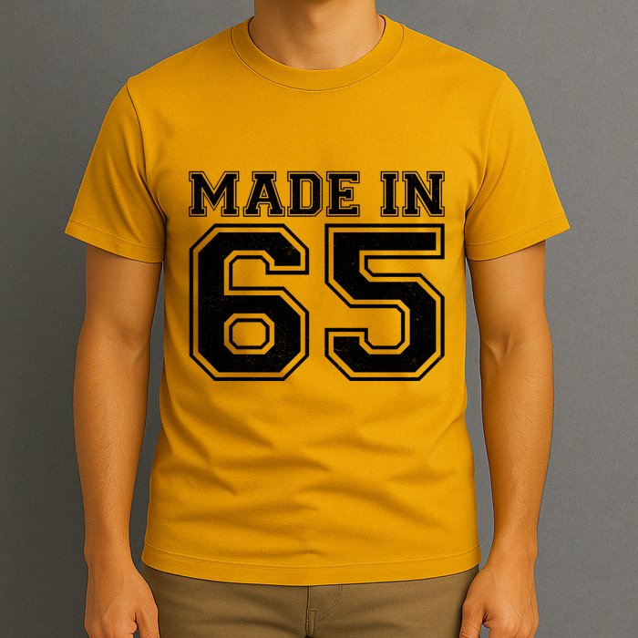Sporty Jersey Style Made In 1965 60th Birthday T-Shirt