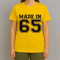 Sporty Jersey Style Made In 1965 60th Birthday T-Shirt