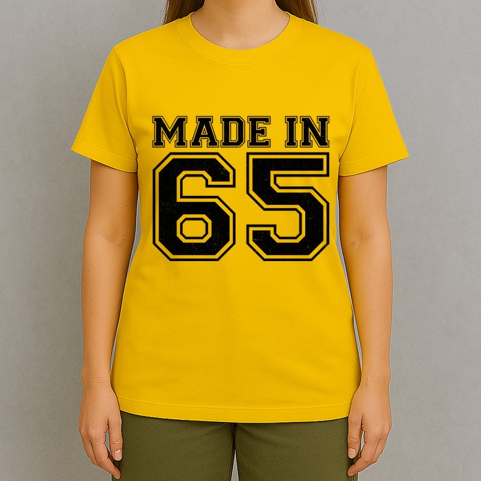 Sporty Jersey Style Made In 1965 60th Birthday T-Shirt