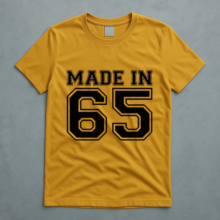 Sporty Jersey Style Made In 1965 60th Birthday T-Shirt