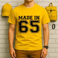 Sporty Jersey Style Made In 1965 60th Birthday T-Shirt