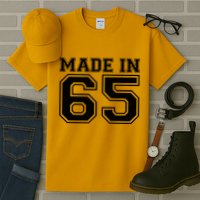 Sporty Jersey Style Made In 1965 60th Birthday Tall T-Shirt