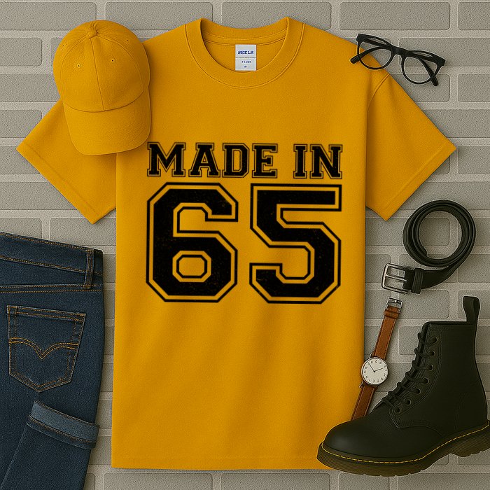 Sporty Jersey Style Made In 1965 60th Birthday Tall T-Shirt