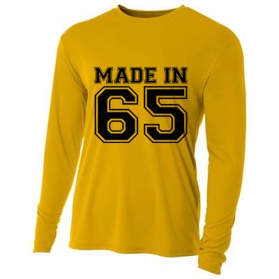 Sporty Jersey Style Made In 1965 60th Birthday Cooling Performance Long Sleeve Crew