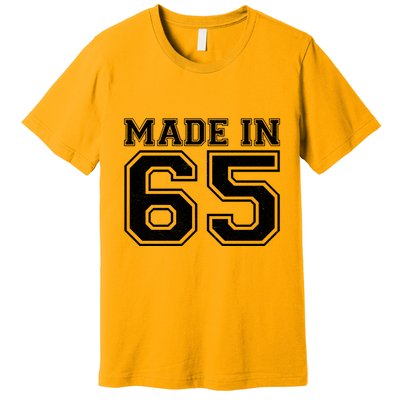 Sporty Jersey Style Made In 1965 60th Birthday Premium T-Shirt