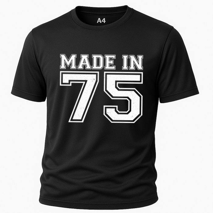 Sporty Jersey Style Made In 1975 50th Birthday Performance Shirt