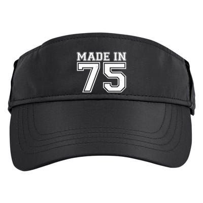 Sporty Jersey Style Made In 1975 50th Birthday Adult Drive Performance Visor