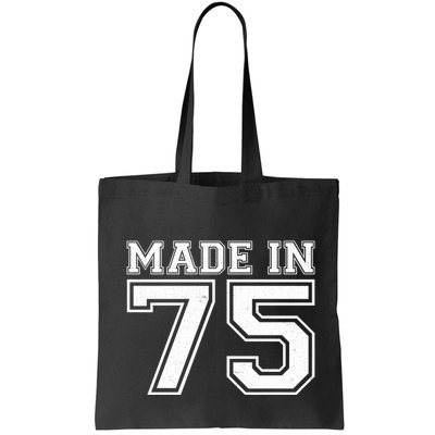 Sporty Jersey Style Made In 1975 50th Birthday Bag