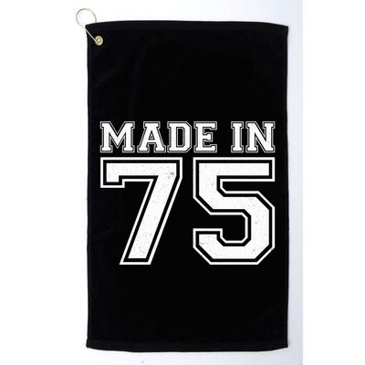 Sporty Jersey Style Made In 1975 50th Birthday Golf Towel