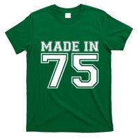 Sporty Jersey Style Made In 1975 50th Birthday T-Shirt