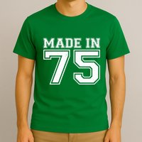 Sporty Jersey Style Made In 1975 50th Birthday T-Shirt