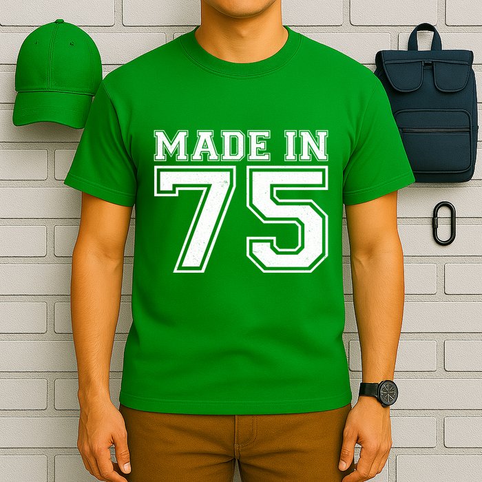 Sporty Jersey Style Made In 1975 50th Birthday T-Shirt