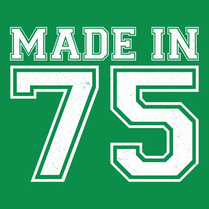 Sporty Jersey Style Made In 1975 50th Birthday T-Shirt