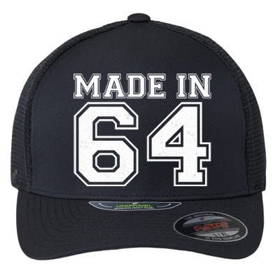 Sporty Jersey Style Made In 1964 60th Birthday Flexfit Unipanel Trucker Cap