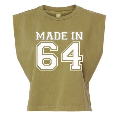 Sporty Jersey Style Made In 1964 60th Birthday Garment-Dyed Women's Muscle Tee