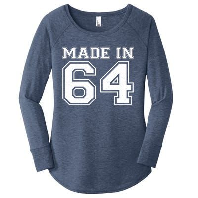 Sporty Jersey Style Made In 1964 60th Birthday Women's Perfect Tri Tunic Long Sleeve Shirt