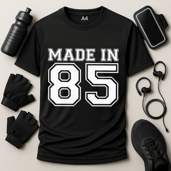 Sporty Jersey Style Made In 1985 40th Birthday Cooling Performance Crew T-Shirt