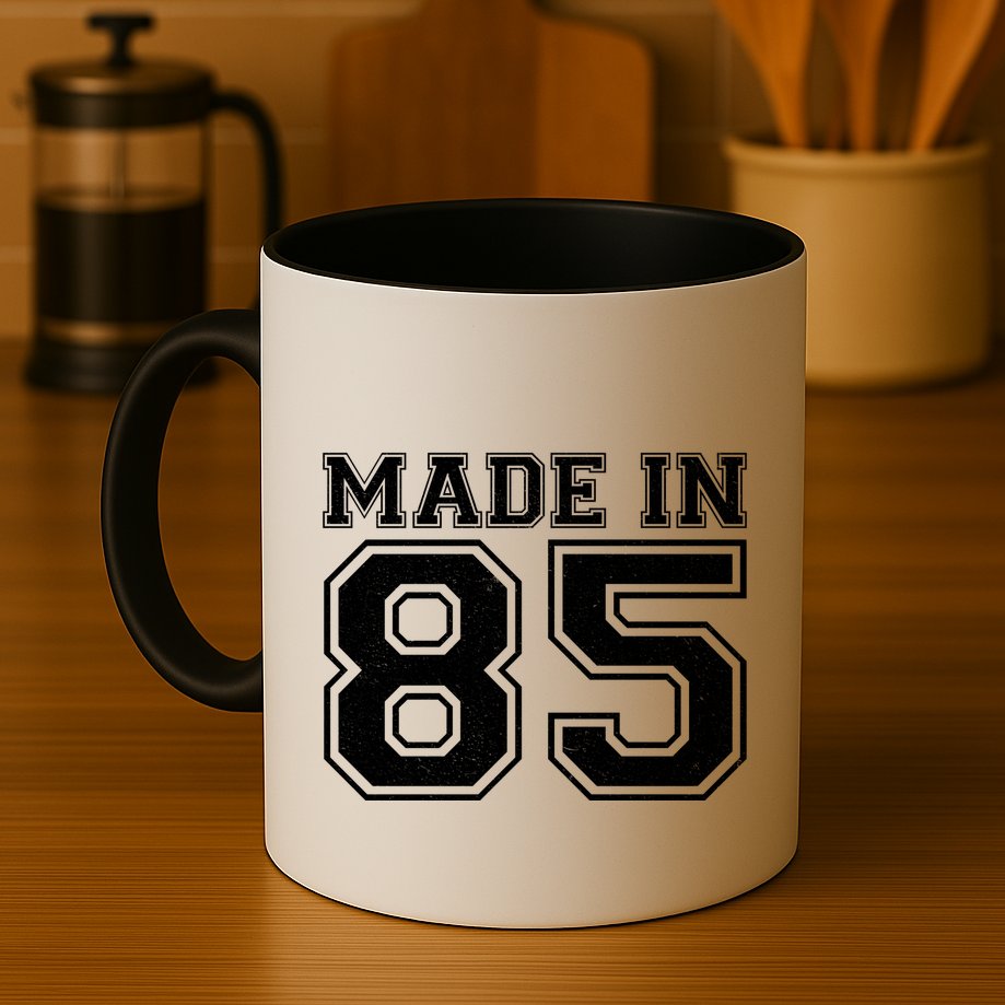 Sporty Jersey Style Made In 1985 40th Birthday Mug