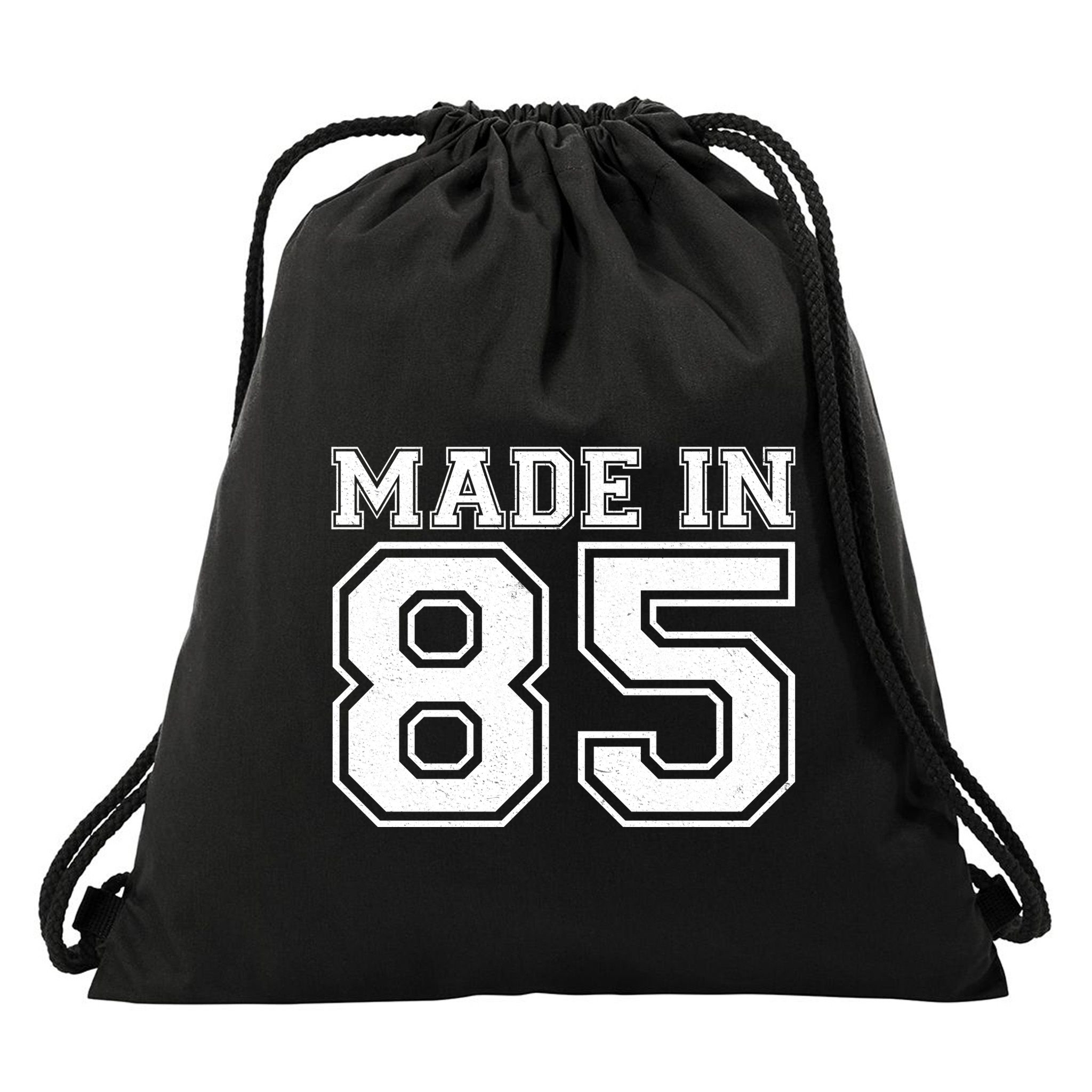 Sporty Jersey Style Made In 1985 40th Birthday Drawstring Bag
