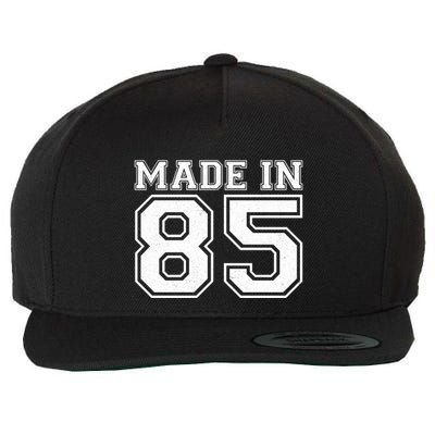 Sporty Jersey Style Made In 1985 40th Birthday Wool Snapback Cap
