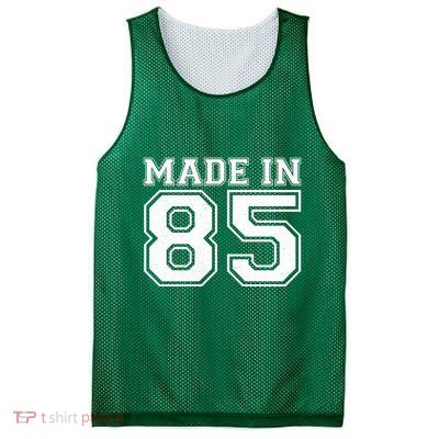 Sporty Jersey Style Made In 1985 40th Birthday Mesh Reversible Basketball Jersey Tank