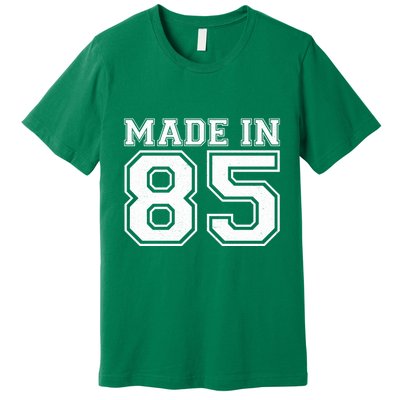Sporty Jersey Style Made In 1985 40th Birthday Premium T-Shirt