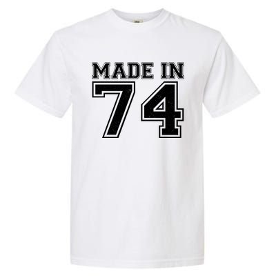 Sporty Jersey Style Made In 1974 50th Birthday Garment-Dyed Heavyweight T-Shirt