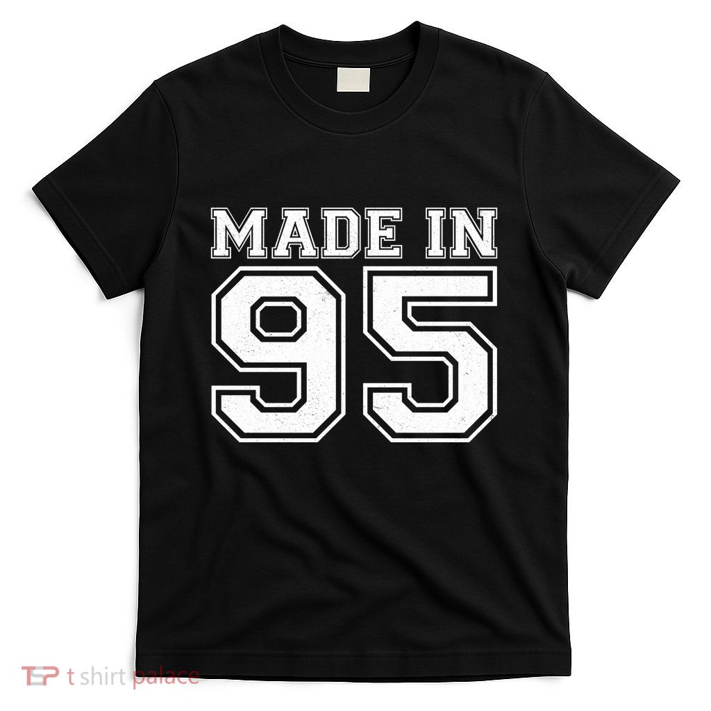 Sporty Jersey Style Made In 1995 30th Birthday T-Shirt