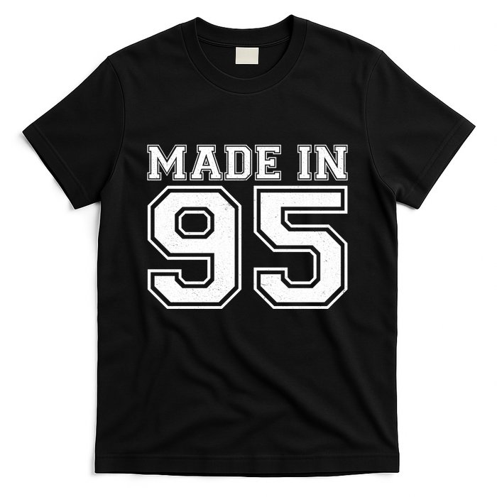 Sporty Jersey Style Made In 1995 30th Birthday T-Shirt