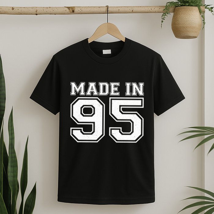 Sporty Jersey Style Made In 1995 30th Birthday T-Shirt