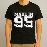 Sporty Jersey Style Made In 1995 30th Birthday T-Shirt
