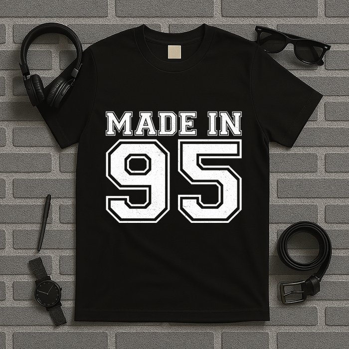 Sporty Jersey Style Made In 1995 30th Birthday T-Shirt