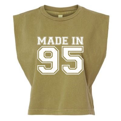 Sporty Jersey Style Made In 1995 30th Birthday Garment-Dyed Women's Muscle Tee