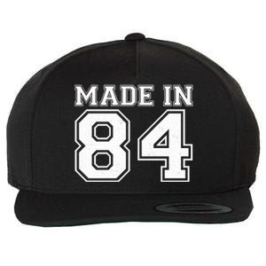 Sporty Jersey Style Made In 1984 40th Birthday Wool Snapback Cap