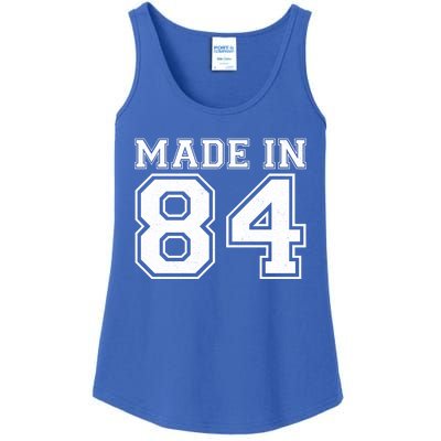 Sporty Jersey Style Made In 1984 40th Birthday Ladies Essential Tank