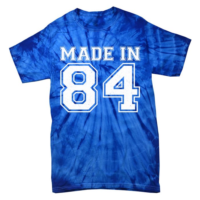 Sporty Jersey Style Made In 1984 40th Birthday Tie-Dye T-Shirt