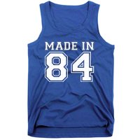 Sporty Jersey Style Made In 1984 40th Birthday Tank Top