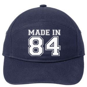 Sporty Jersey Style Made In 1984 40th Birthday 7-Panel Snapback Hat