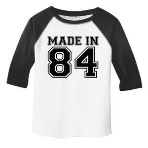 Sporty Jersey Style Made In 1984 40th Birthday Toddler Fine Jersey T-Shirt