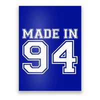 Sporty Jersey Style Made In 1994 30th Birthday Poster