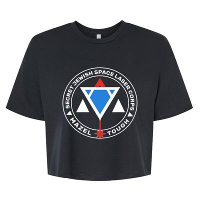 Secret Jewish Space Laser Corps Bella+Canvas Jersey Crop Tee