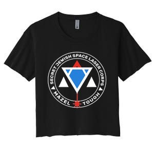 Secret Jewish Space Laser Corps Women's Crop Top Tee